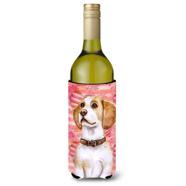 Carolines Treasures Beagle Love Wine Bottle Beverge Insulator Hugger - BB9773LITERK