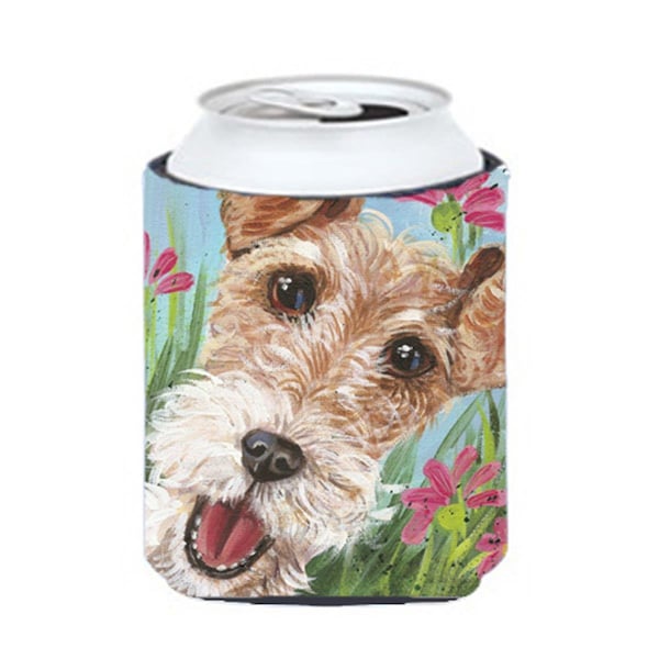 Carolines Treasures Fox Terrier by Judith Yates Can or Bottle Hugger - JYJ0178CC