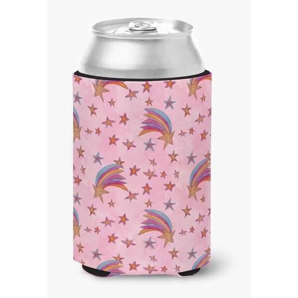 Carolines Treasures Watercolor Shooting Stars on Pink Can or Bottle Hugger - BB7548CC