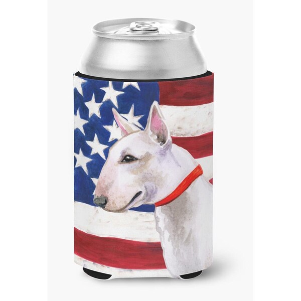 Carolines Treasures Bull Terrier Patriotic Can or Bottle Hugger - BB9693CC