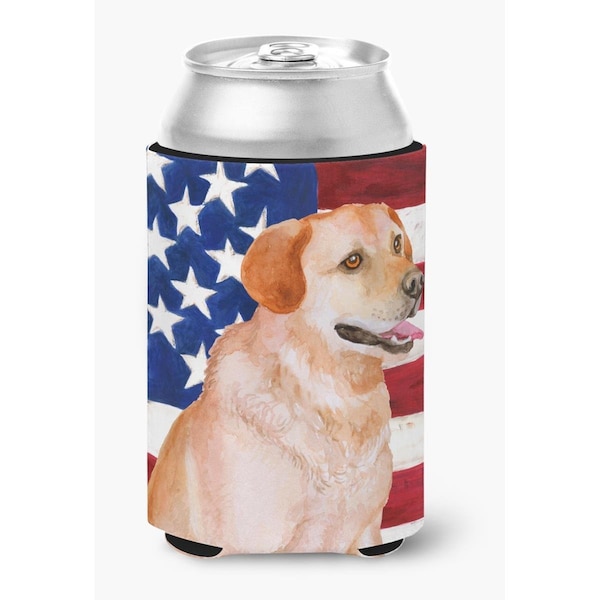Carolines Treasures Labrador Retriever Patriotic Can or Bottle Hugger - BB9714CC