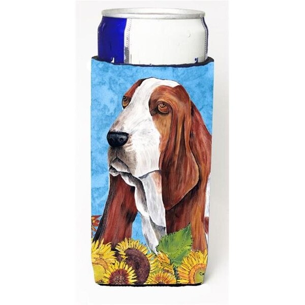 Carolines Treasures Carolines Treasures SC9066MUK Basset Hound Michelob Ultra bottle sleeves For Slim Cans - 12 oz. - SC9066MUK