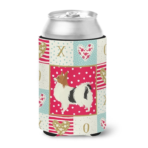 Carolines Treasures 12 oz Papillon Love Can or Bottle Hugger - CK5943CC