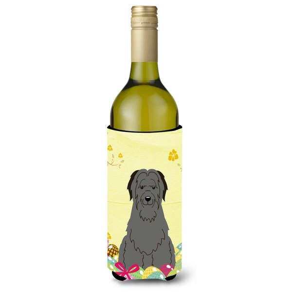 Carolines Treasures Easter Eggs Briard Black Wine Bottle Beverge Insulator Hugger - BB6081LITERK