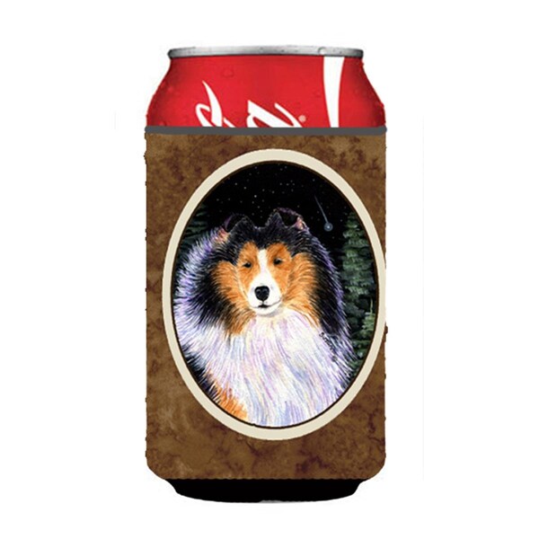 Carolines Treasures Starry Night Collie Can Or bottle sleeve Hugger - 12 oz. - SS8491CC
