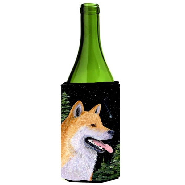 Carolines Treasures Shiba Inu Wine bottle sleeve Hugger - SS8598LITERK
