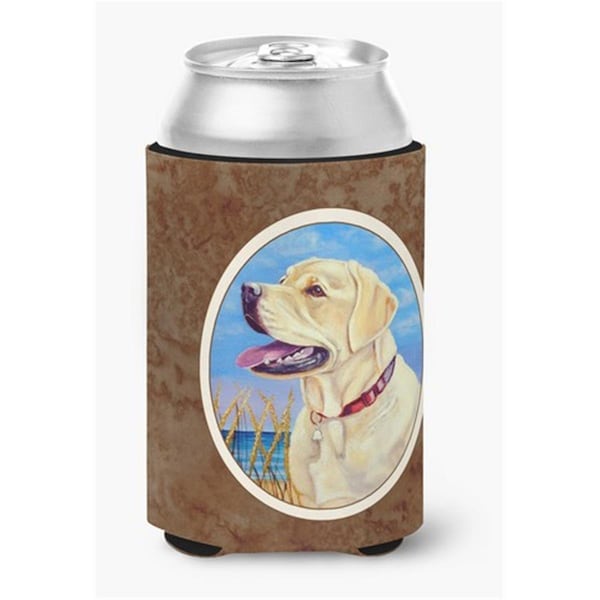 Carolines Treasures Yellow Labrador at the Beach Can or Bottle Hugger - 7158CC