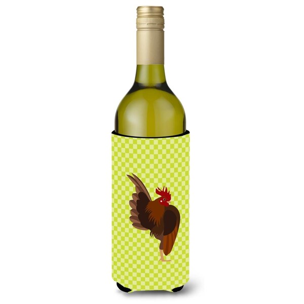 Carolines Treasures Malaysian Serama Chicken Green Wine Bottle Beverge Insulator Hugger - BB7668LITERK