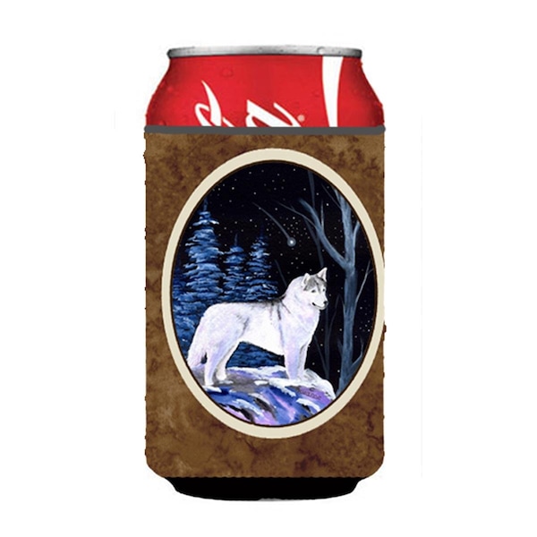 Carolines Treasures Starry Night Siberian Husky Can Or bottle sleeve Hugger - SS8400CC