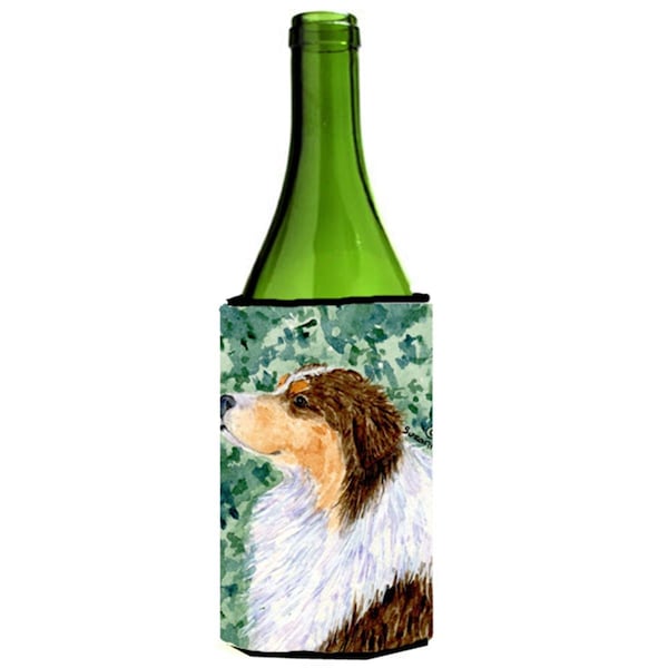 Carolines Treasures Australian Shepherd Wine bottle sleeve Hugger - SS8738LITERK