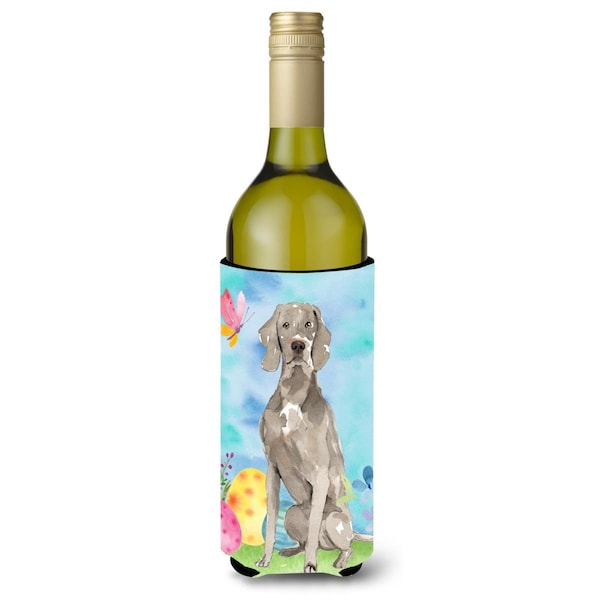 Carolines Treasures Easter Eggs Weimaraner Wine Bottle Beverge Insulator Hugger - CK1896LITERK