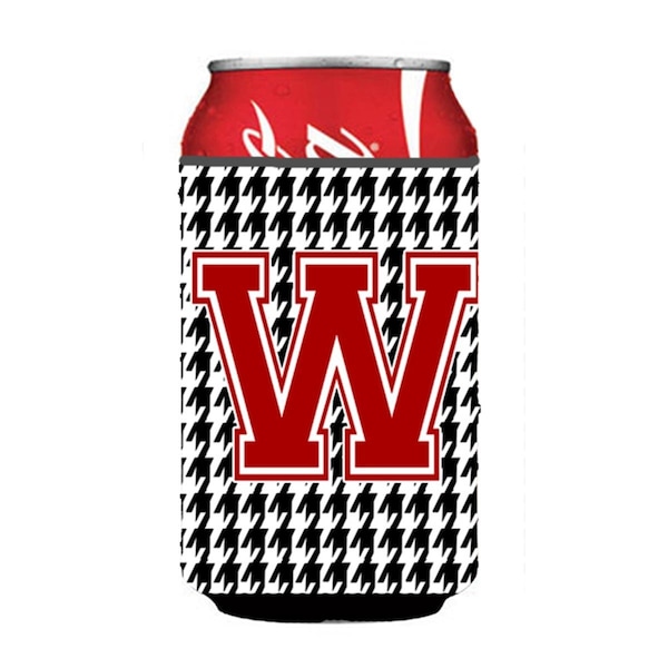 Carolines Treasures Monogram - Houndstooth Can Or Bottle  Hugger - CJ1021-WCC