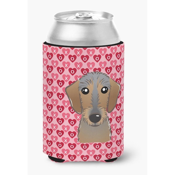 Carolines Treasures Wirehaired Dachshund Hearts Can or Bottle Hugger - BB5303CC