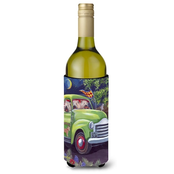 Carolines Treasures 24 oz Wheaten Terrier Zoom Wine Bottle Hugger - PPP3195LITERK