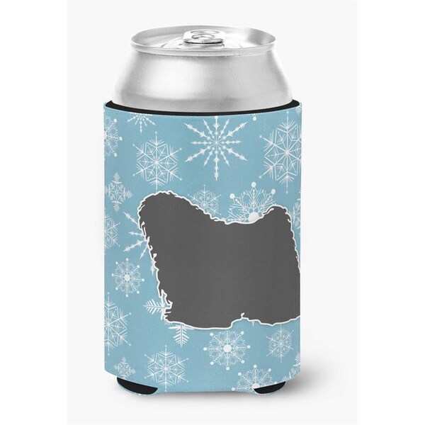 Carolines Treasures Winter Snowflake Puli Can or Bottle Hugger - BB3563CC
