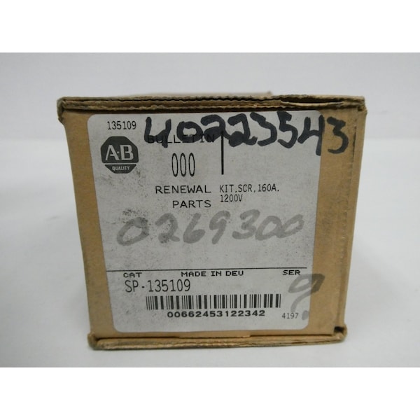 Kit de repuestos Allen Bradley Scr 160A 1200V para partes y accesorios de unidad - SP-135109