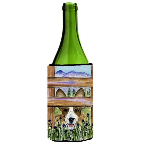 Carolines Treasures Corgi Wine bottle sleeve Hugger - 24 oz. - SS8254LITERK