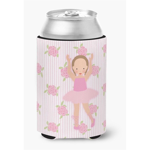 Carolines Treasures Ballerina Brown Hair Ponytails Can or Bottle Hugger - BB5189CC