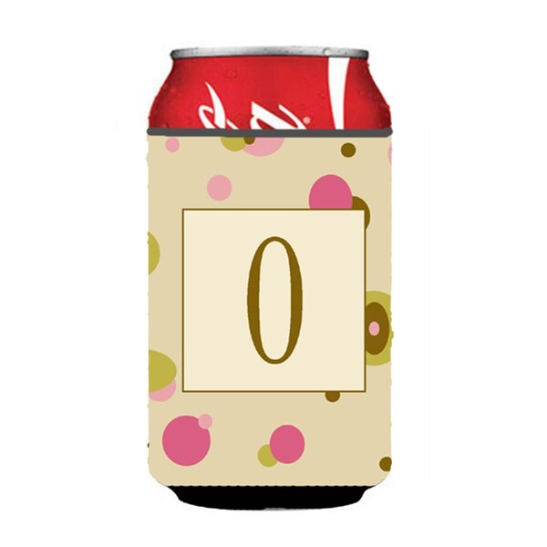 Carolines Treasures Letter O Initial Monogram - Tan Dots Can or Bottle  Hugger - CJ1004-OCC