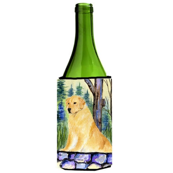 Carolines Treasures Golden Retriever Wine Bottle   Hugger - 24 oz. - SS8111LITERK