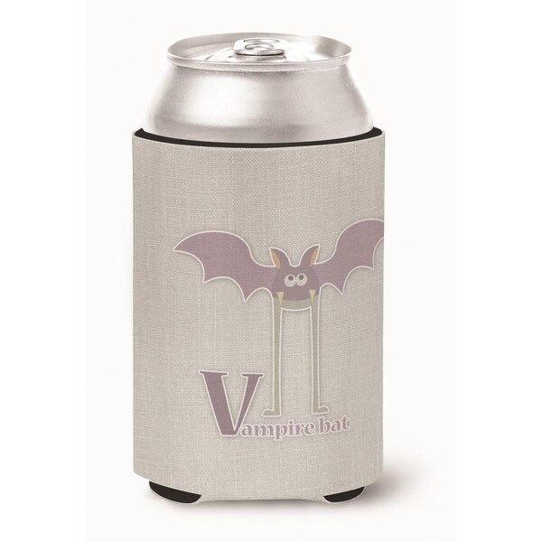 Carolines Treasures Alphabet V for Vampire Bat Can or Bottle Hugger - BB5747CC