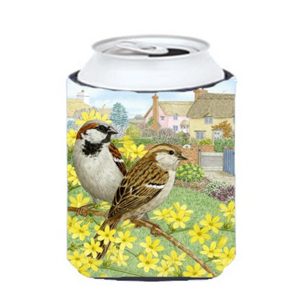 Carolines Treasures House Sparrows by Sarah Adams Can or Bottle Hugger - ASAD0677CC