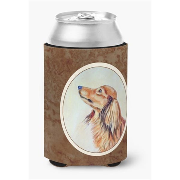 Carolines Treasures Long Haired Red Dachshund Can or Bottle Hugger - 7240CC
