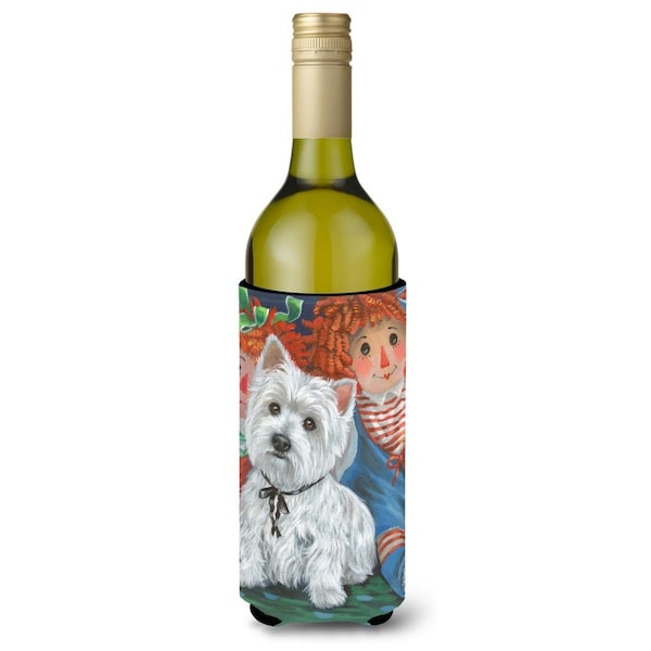 Carolines Treasures 24 oz Westie Ragdoll Wine Bottle Hugger - PPP3226LITERK