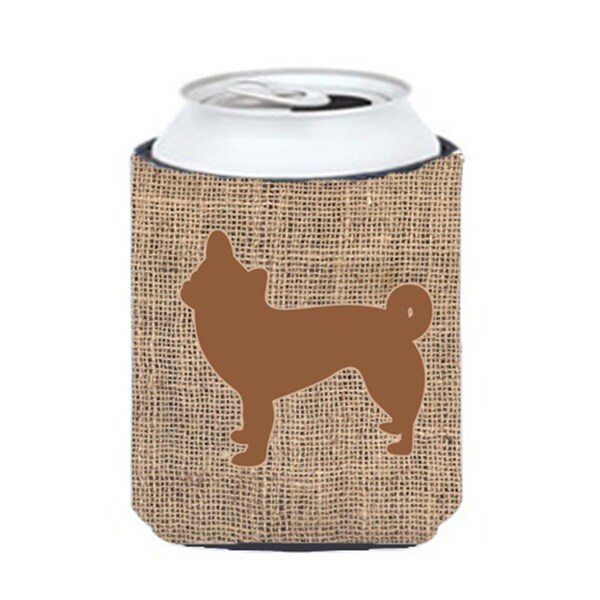 Carolines Treasures Chihuahua Burlap And Brown Can Or Bottle  Hugger - BB1068-BL-BN-CC