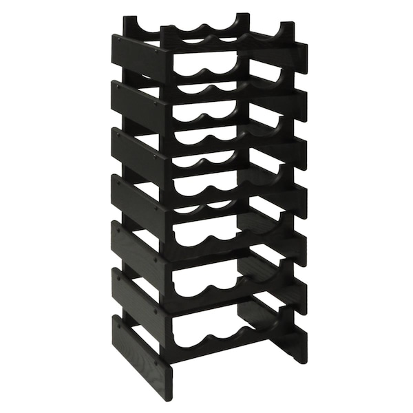 Wooden Mallet 21 Bottle Dakota Wine Rack, Black - WR37BK