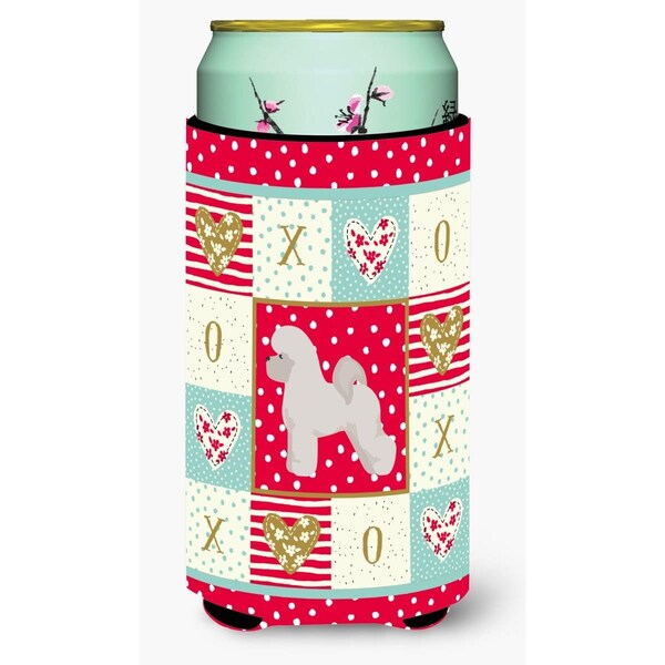 Carolines Treasures 22-24 oz Bichon Frise Love Tall Boy Beverage Hugger - CK5813TBC