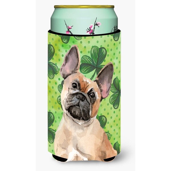 Carolines Treasures Fawn French Bulldog St Patricks Tall Boy Beverage Insulator Hugger - BB9557TBC