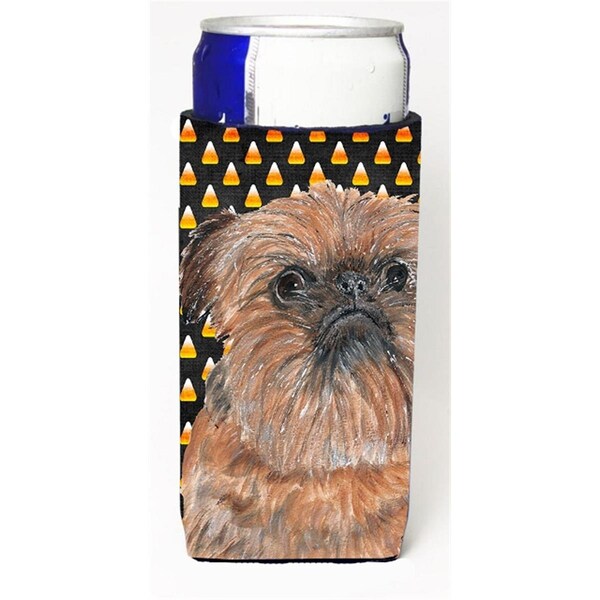 Carolines Treasures Brussels Griffon Halloween Candy Corn Michelob Ultra bottle sleeve for Slim Can - SC9530MUK