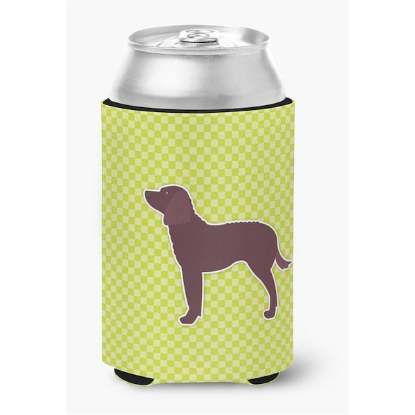 Carolines Treasures American Water Spaniel Checkerboard Green Can or Bottle Hugger - BB3801CC