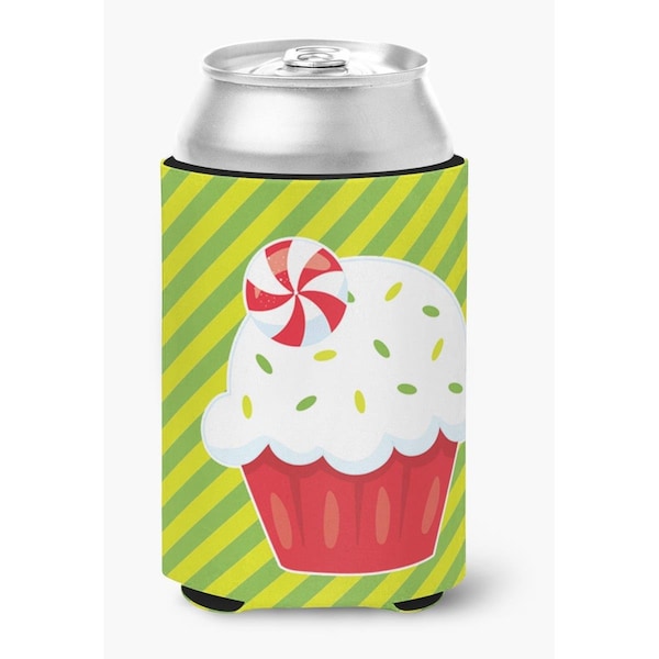 Carolines Treasures Christmas Pepermint Cupcake Can or Bottle Hugger - BB6819CC