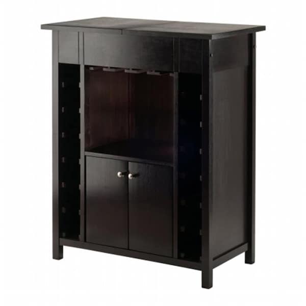 Winsome Trading Winsome Trading 92655 Yukon Wine Cabinet; Espresso - 92655
