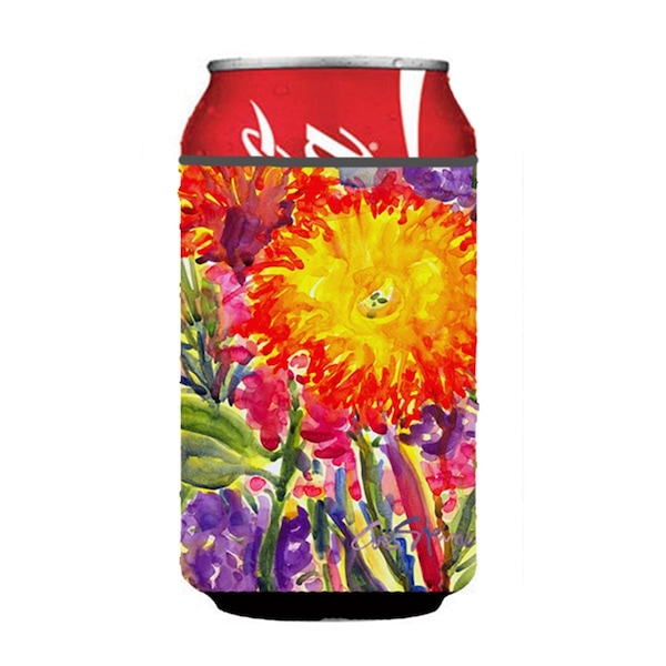 Carolines Treasures Flower - Aster Can Or Bottle  Hugger - 12 oz. - 6077CC