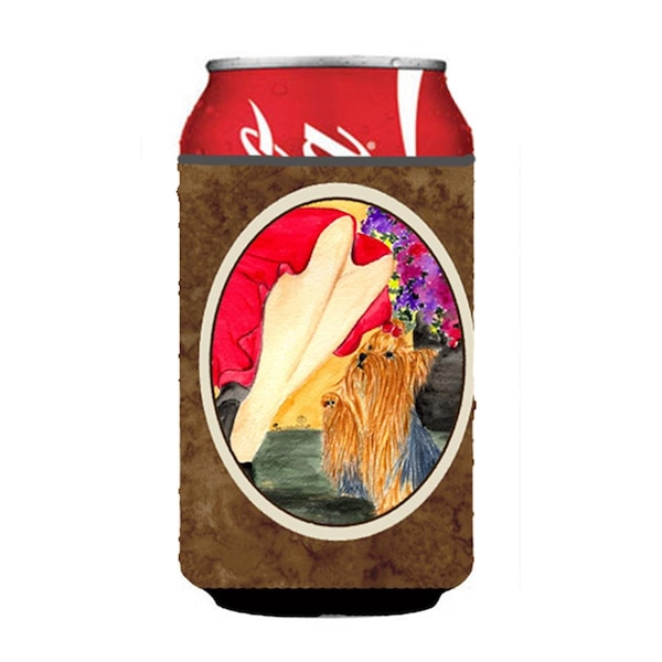 Carolines Treasures Lady With Her Yorkie Can Or bottle sleeve Hugger - 12 oz. - SS8522CC