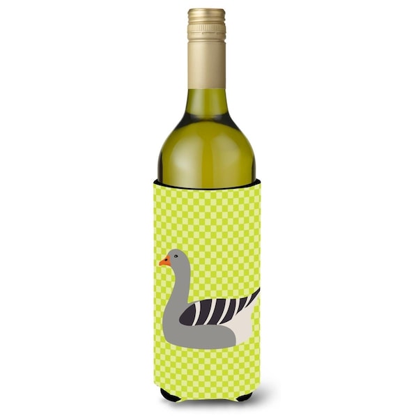 Carolines Treasures Pilgrim Goose Green Wine Bottle Beverge Insulator Hugger - BB7719LITERK
