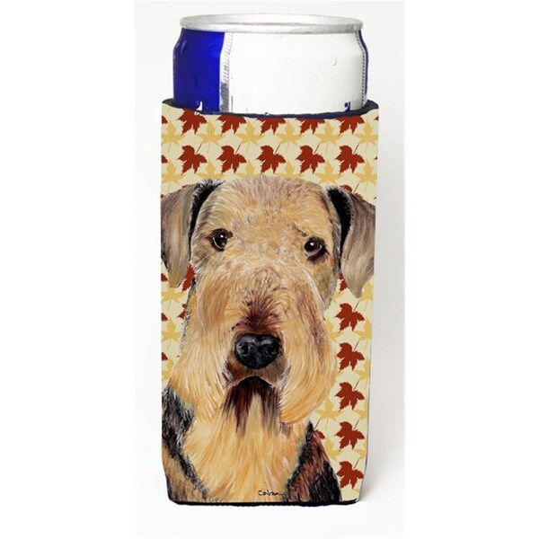 Carolines Treasures Airedale Fall Leaves Portrait Michelob Ultra s For Slim Cans - 12 oz. - SC9213MUK