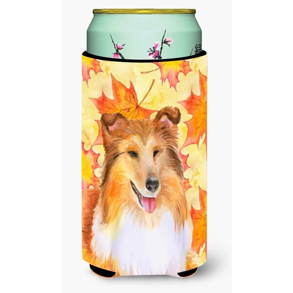 Carolines Treasures Sheltie Fall Tall Boy Beverage Insulator Hugger - BB9981TBC