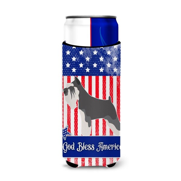Carolines Treasures Miniature Schnauzer American Michelob Ultra Hugger for Slim Cans - BB8379MUK