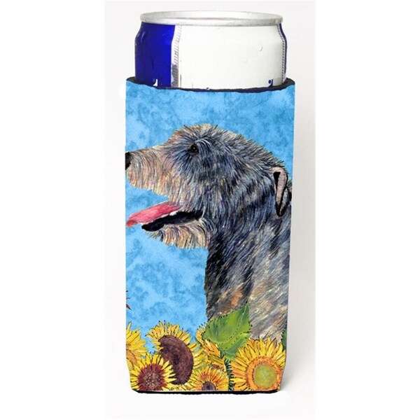 Carolines Treasures Irish Wolfhound In Summer Flowers Michelob Ultra bottle sleeves For Slim Cans - 12 oz. - SS4139MUK