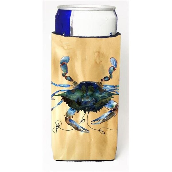 Carolines Treasures Carolines Treasures 8159MUK Blue Male Crab Sandy Beach Michelob Ultra s For Slim Cans - 12 oz. - 8159MUK