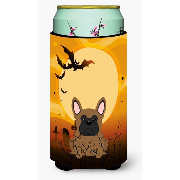Carolines Treasures Halloween French Bulldog Brown Tall Boy Beverage Insulator Hugger - BB4279TBC