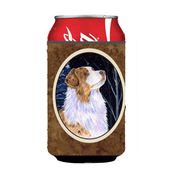 Carolines Treasures Starry Night Australian Shepherd Can Or bottle sleeve Hugger - 12 oz. - SS8375CC