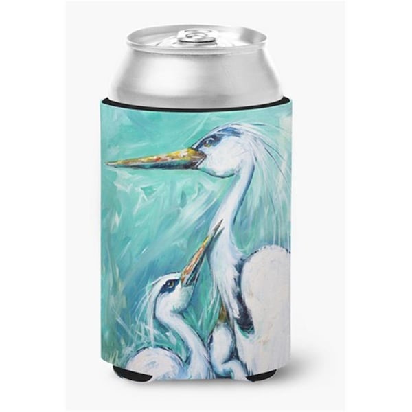Carolines Treasures Mothers Love Egret Can or Bottle Hugger - MW1145CC