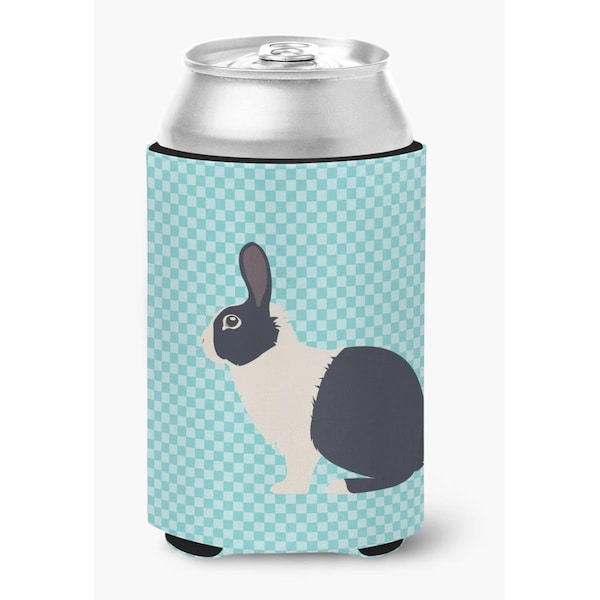 Carolines Treasures Dutch Rabbit Blue Check Can or Bottle Hugger - BB8132CC