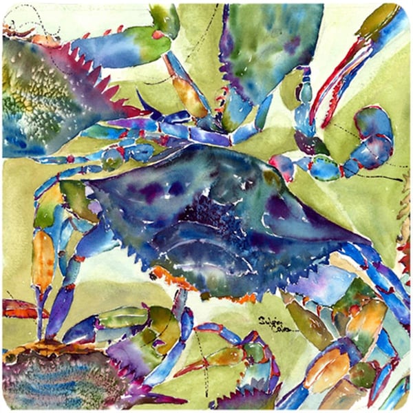 Carolines Treasures Crab Foam Coasters - Set of 4 - 8512FC