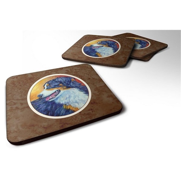 Carolines Treasures Australian Shepherd Foam Coaster, Set of 4 - 7288FC